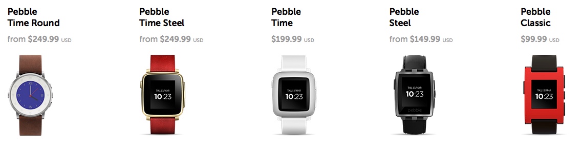 Pebble Smartwatch Preise